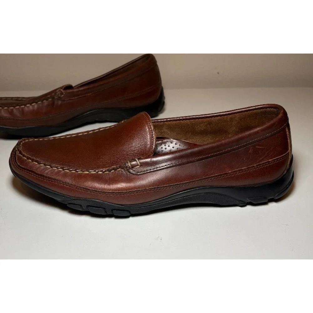 Allen Edmonds 'BOULDER' Leather Loafer Shoes | Brown | Size 10.5